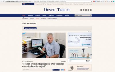 T-Scan in de media bij de Dental Tribune – “T-Scan trekt heilige huisjes over occlusie en articulatie in twijfel”